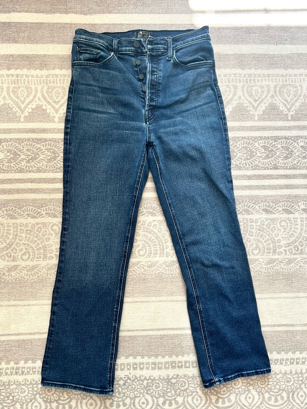 Mother Women’s Tripper Ankle Jeans size 30 in Dark Blue Wash